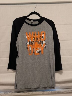 NFL Casual Cincinnati Bengals 3- Quarter Sleeves Casual T-shirt
